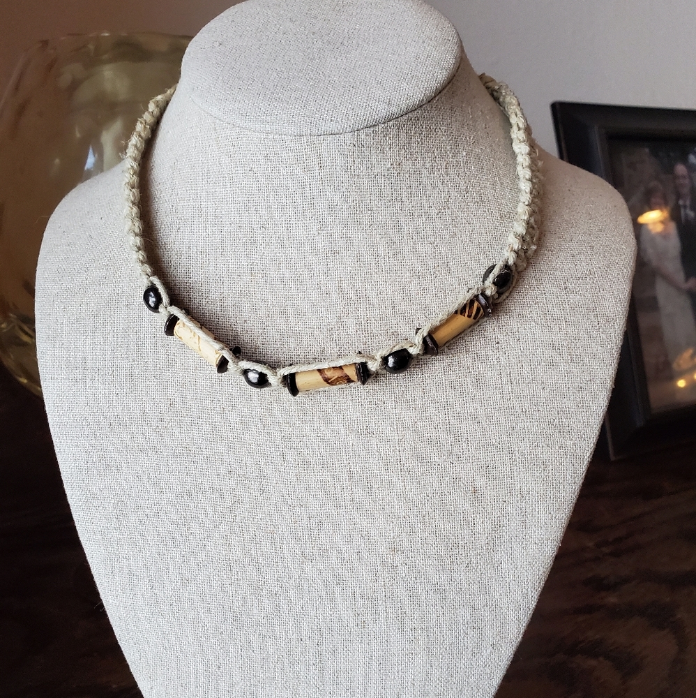 16" hemp cord necklace